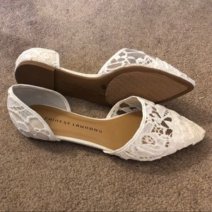 Chinese Laundry White Lace Sz 8 Flats